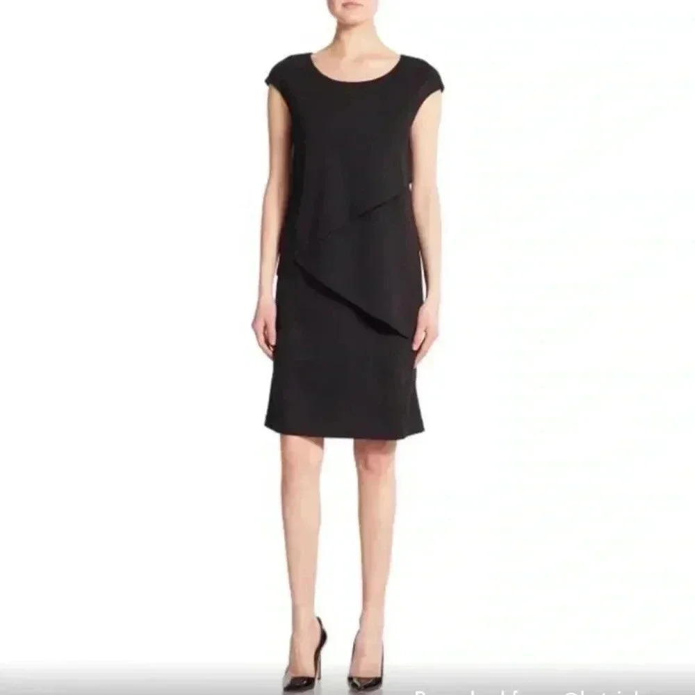 Lafayette 148 Asymmetrical Layered Dress - XL